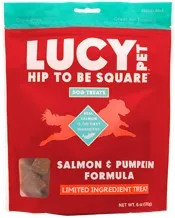 6oz Lucy Pet Salmon & Pumpkin Dog Treats - Treats